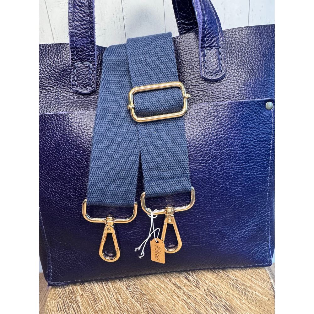 Crossbody Purse Strap Solid Blue Bag Strap Guitar Strap NEW